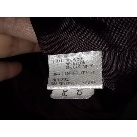 CALVIN KLEIN Women's Size 10 Blazer Jacket Wool/Cashmere Business Black - Picture 5 of 8